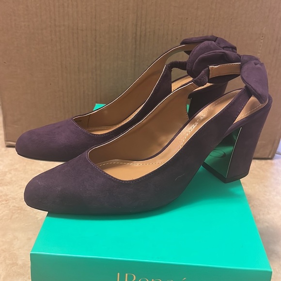 J.Renee purple sling back heels - Picture 2 of 8